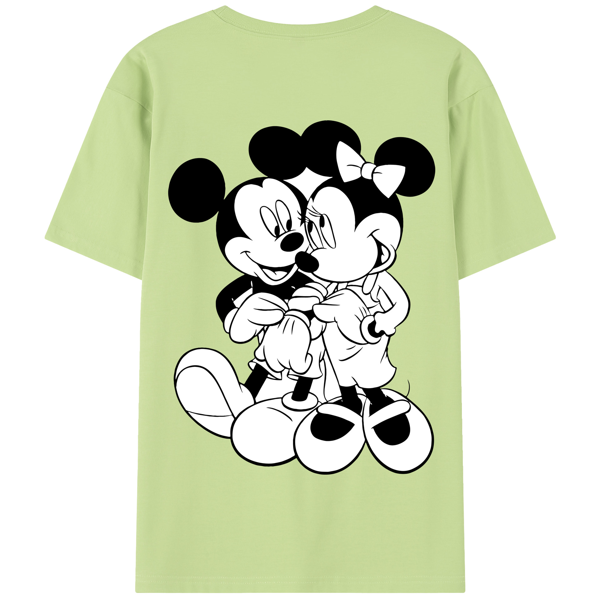 （画像用） ミッキーマウス Mickey Mouse 綿100％半袖Tシャツ（背面プリント）
